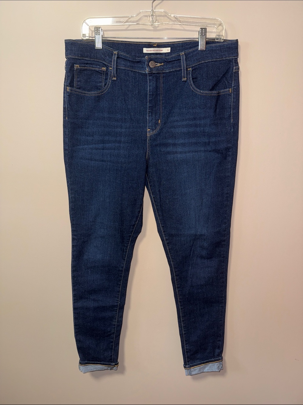 Levi's High-Rise Dark Blue Jeans